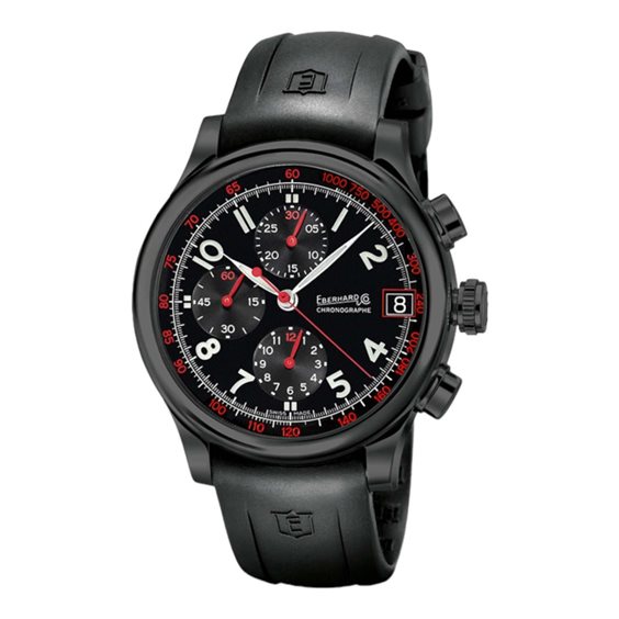 Reloj Eberhard Hombre Traversetolo Noir Ed. Limitata in Acero 31053CU - 31053CU